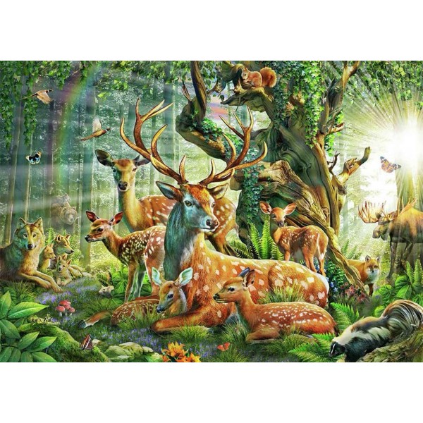 Zwierzęta lasu Diamond Painting