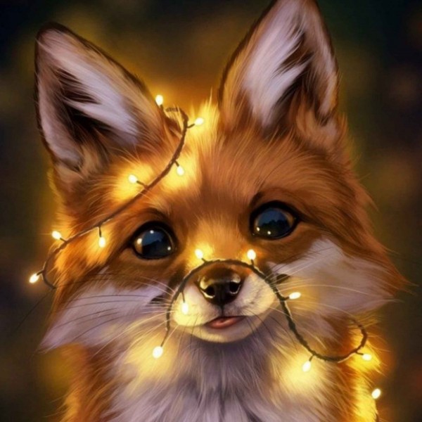 Mały lis Diamond Painting